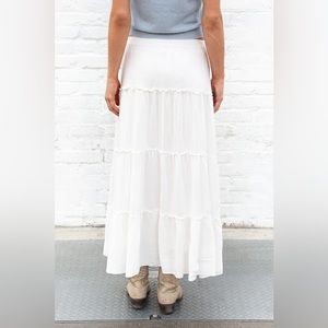 BNWT Brandy Melville Izzy Long Skirt White Small